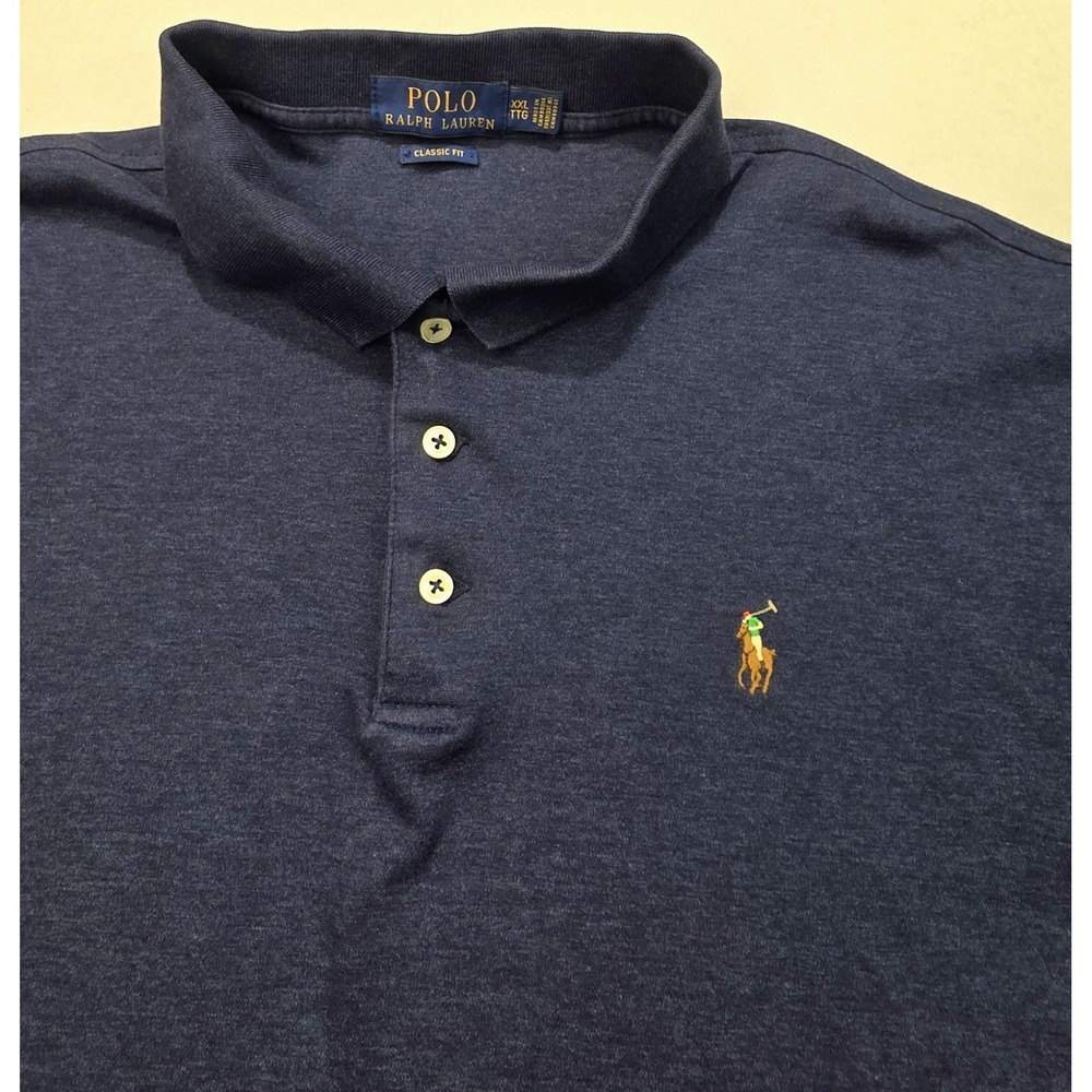 Polo Ralph Lauren Long Sleeve Polo Shirt L Mens 2XL LIMITED USE Classic Fit Soft